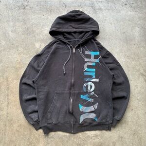 Hurley Black and Blue Hoodie Jacket